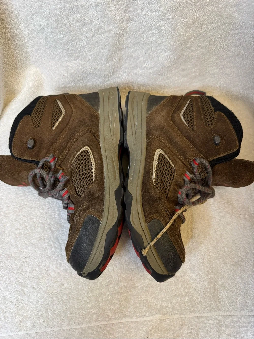 Vasque Breeze III UltraDry Kids Waterproof Hiking Boots Brown Red Size Youth 5